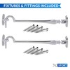 XFORT® 150mm Chrome Cabin Hook, Gate Latch, Door Latch, Door