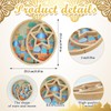 Wooden Eid Cupcake Candy Tray Eid Mubarak Moon Star Plates