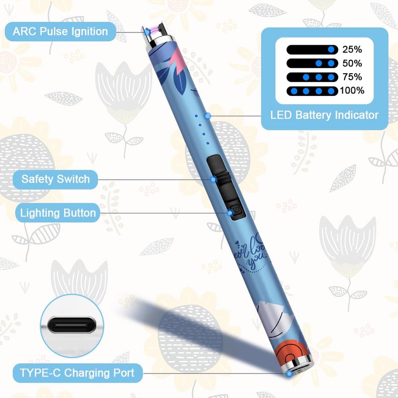 SUPRUS Candle Arc USB Type C Lighter Electric Lighter with