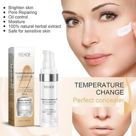 Base de Maquillaje Natural Beige | Larga Duración | Cobertura Completa | Adaptable al Tono de Piel | 30 ml | Acabado Natural