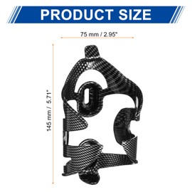 sourcing map Bike Water Bottle Holder Lightweight Plastic Universal Bicycle Bottle Cages Cycling Cup Holder for MTB Mountain Road Gravel, Black