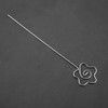 100Pcs DIY Flower Shape Metal Wire Memo Card Photo Picture