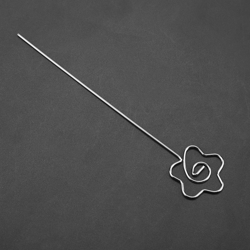 100Pcs DIY Flower Shape Metal Wire Memo Card Photo Picture