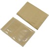 PABCK Clear Front Stand Up Airtight Brown Kraft Paper for