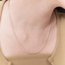 [D.silver] Silver 925 Rizzo Chain Necklace [G001] Silver Polishing Cloth / [D.silver] 실버925 리조 체인 목걸이 [G001]실버 폴리싱천