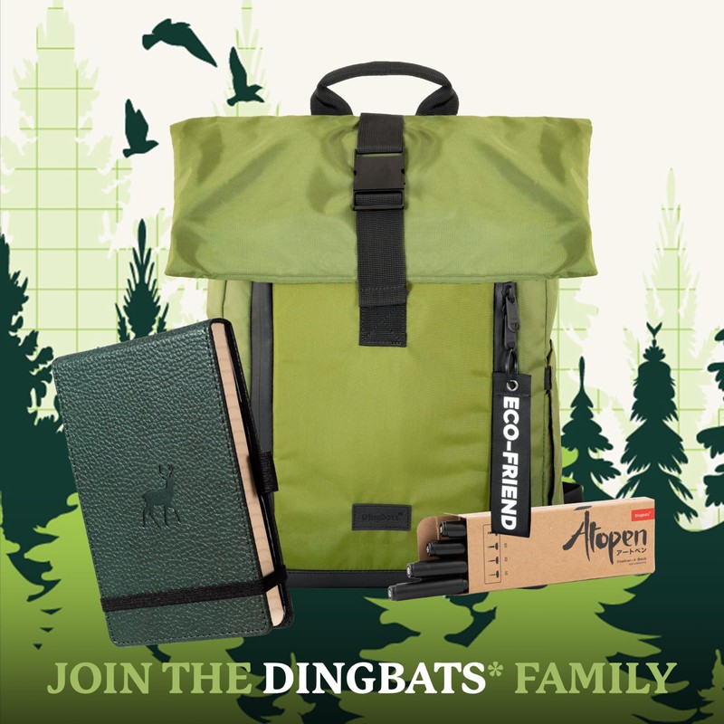 Dingbats* - Wildlife Plain Reporter A6 Notebook - PU Leather