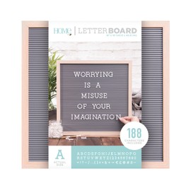 DCWVE Die Cuts with A View Board Letterboard-16 x 16-Oak and Gray (189 pcs) LB-006-00014, 16 x 16, Natural