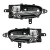 TRQ Interior Inside Charcoal Door Handle Pair Set of 2