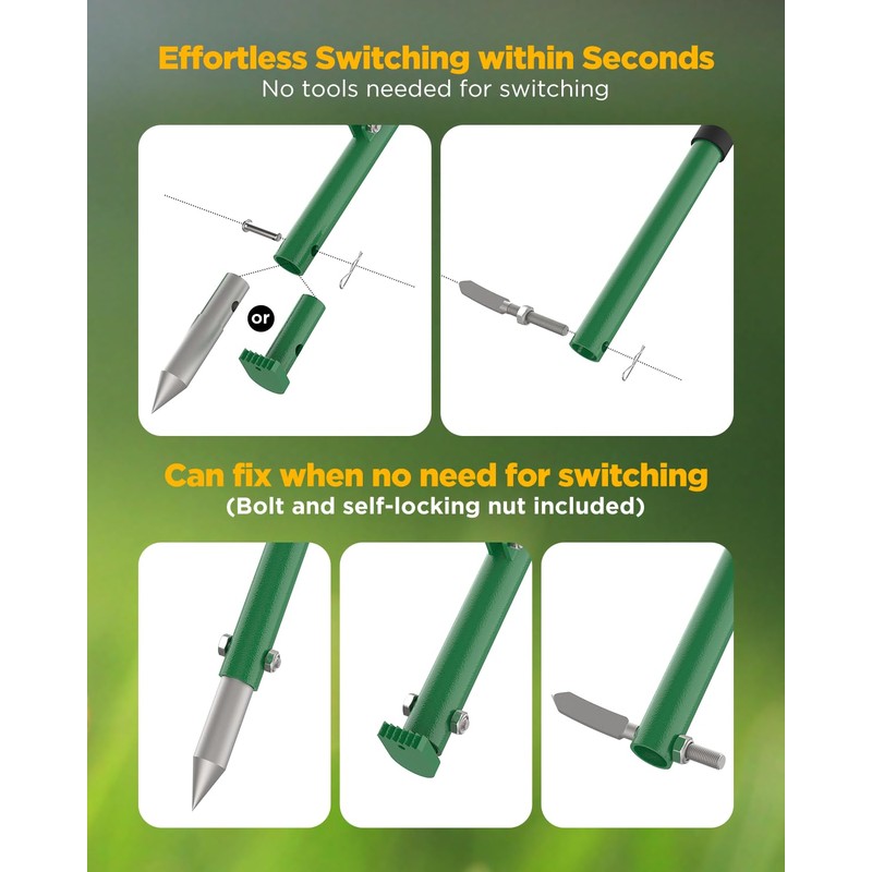 HOTYELL Steel Cant Hook Logging Tool, Log Peavey and Pickaroon,
