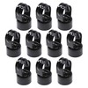 Plum Fittings Black Chain Link Fence Loop Caps | Eye