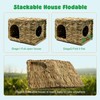 BWOGUE Extra Large Grass House for Rabbits,Hand Crafted Natural Grass