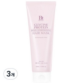 Benton 60% Hair Damage Reduction Glycine LPP Protein Deep Conditioning Hair Pack, 3 Packs, 220ml / 벤튼 모발 손상 등급 60% 감소 글라이신 LPP 단백질 딥컨디셔닝 헤어팩, 3개, 220ml