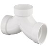 Spears P327 Series PVC DWV Pipe Fitting, 1/4 Bend, Tee,