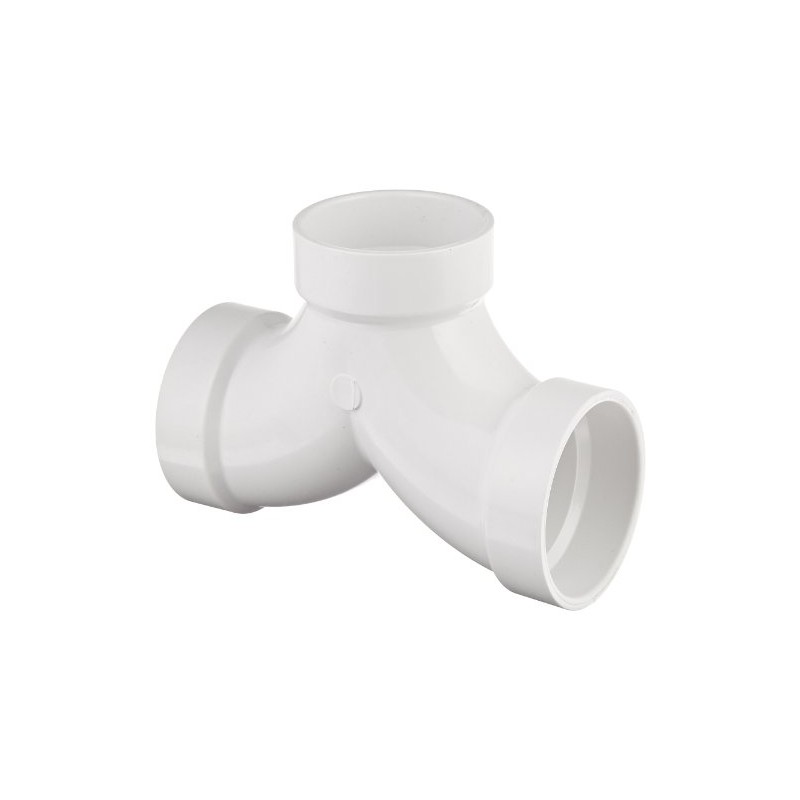 Spears P327 Series PVC DWV Pipe Fitting, 1/4 Bend, Tee,