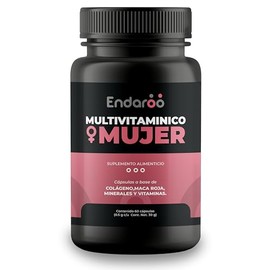 Multivitamínico Mujer Colágeno Hidrolizado Maca Roja Vitaminas Complejo Zinc Antioxidantes Energía Piel Cabello Bienestar Femenino Aditivos