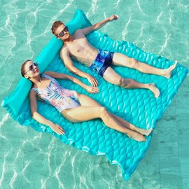 Jasonwell Floating Mat Pool Floats - Giant Inflatable Pool Float Lake Raft Lounge Floating Water Mat for Swimming Pool Floatie Lounger Beach Pool Party Toy for Adults & Kids