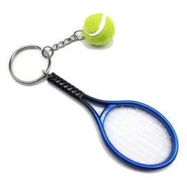 Llavero De Raqueta Y Pelota De Tenis Deportes K&y
