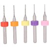 50pcs 0.5+0.6+0.7+0.8+0.9mm Tungsten Carbide Micro Drill Bits Set Engraving Tools