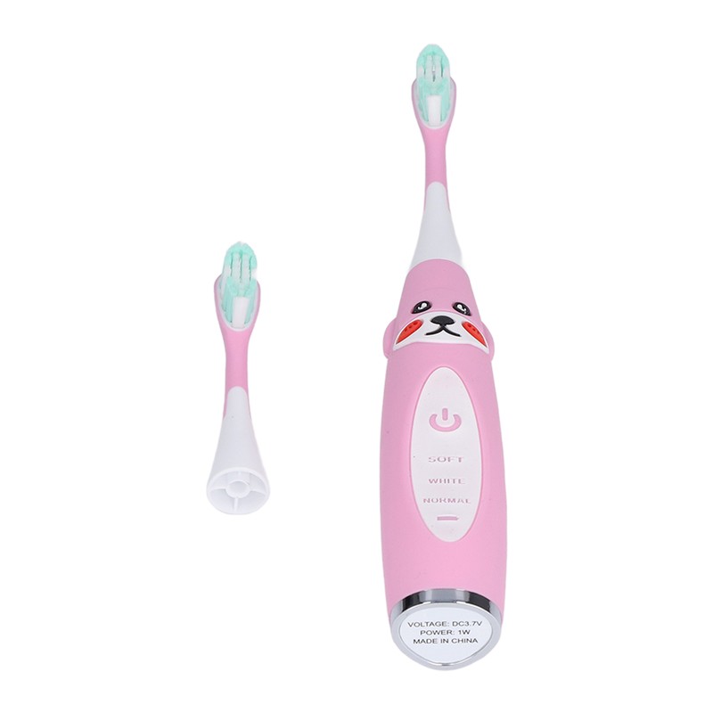Kids Electric Toothbrush Sonic Smart Timer Cartoon Shape Soft IPX7