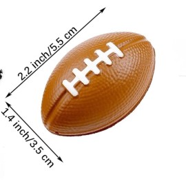 DECOPOM 24-Pack Mini Foam Football, Mini Stress Ball, Foam Sports Ball for Big Game