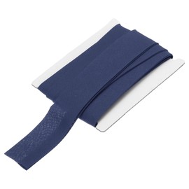 sourcing map 1 Inch Double Fold Bias Tape Continuous Bulk Cotton Bias Tape for Sewing Seaming Quilting Hemming Binding Crafts (Navy Blue 6 Yards)