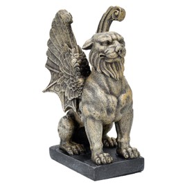 Gargoyle Statue Protector Lion 16 cm - Gothic Statue, Mystical Decoration, Gargoyle Sculpture