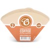 100 Size 2 Coffee Filter Paper Cones, Unbleached by EDESIA