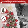 Lightweight Christmas Tree Star Topper with Tree Topper Stabilizer Holder