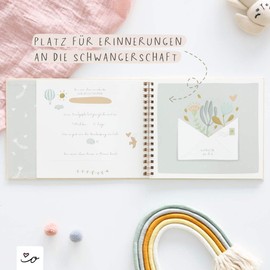 Odernichtoderdoch Memory Book "Dein erstes Lebensjahr", Baby Diary for the First 12 Months, 26 x 24 cm
