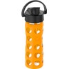 Lifefactory 16-Ounce Glass Water Bottle with Active Flip Cap and