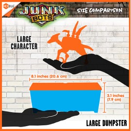 HEXBUG JUNKBOTS - Industrial Dumpster Assortment Kit - Surprise Toys in Every Box LOL with Boys and Girls - Alien Powered Toys for Kids - 50+ Pieces of Action Construction Figures - for Ages 5 and Up