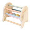 Wooden Rattle Rolling Drum Logic Thinking Hand Eye Coordination Safe