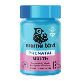 Mama Bird - Prenatal Multi+ (30 Servings) Prenatal Vitamins for Women - 30+ Essential Nutrients, Baby Brain Health - Methylfolate & Probiotics, Methyl