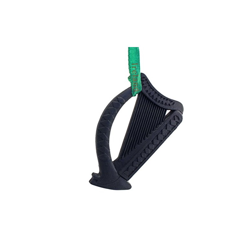 Irish Harp Turf Hanging Ornament