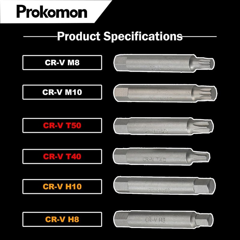 Prokomon 13 Pieces Alternator Pulley Tool Kit; Alternator Pulley Removal