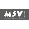 MSV Anti-Mould Shower Curtain - Anti-Bacterial, Washable, Waterproof, Polyester, 180