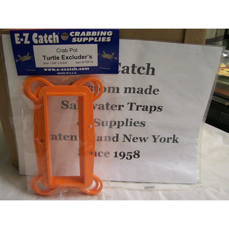 E-Z Catch 2-Pack Plastic Crab Pot Turtle Excluders Size 1-3/4"