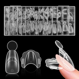 EBANKU 280PCS Sandwich Dual Nail Forms, Dual Forms for Polygel