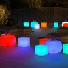 MoNiBloom 16" LED Cocktail Table for Bar with Remote, Rechargeable16