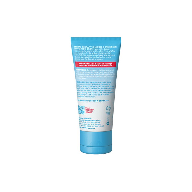 Dermal Therapy Chafing & Sweat Rash Prevention Cream 75g