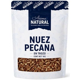 Aroma Natural | Nuez Pecana en Trozo 1 kg – Bolsa Resellable | Sin Sal · Keto · Sin Conservadores | Para Repostería, Brownies y Granola