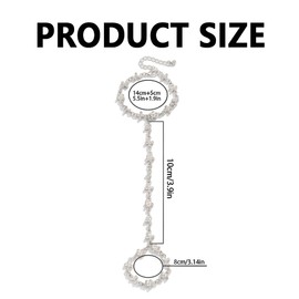 TTPSRY Women's Bracelets Boho Slave Bracelet Ring Link Bracelet Gold Finger Chain Thin Minimalist Handlet Bracelet Jewelry for Girls