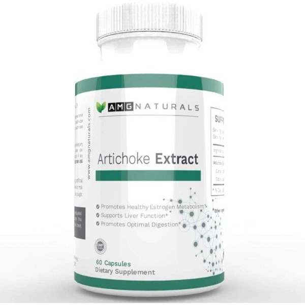 AMG Naturals Artichoke Extract Capsules from Artichoke Leaf with Over