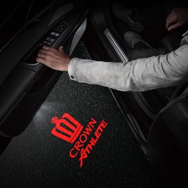 uuakarin 180 Series 210 Series Crown, Car Door Lamp, Door Curtain Lamp, Curtain Light, Door Welcome Light, LED Logo Projection, 18 Series 200 Series 210 Crown, Athlete, Courtesy, Set of 4 with Tools