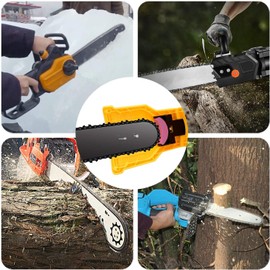 Chain Saw Sharpener, 14/16/18/20 Inche Chainsaw Sharpener, Chainsaw Sharpener, Universal Chainsaw Sharpener, Portable Chain Saw Sharpener, Fast-Sharpening Stone Grinder Tools(10pcs Whetstone)