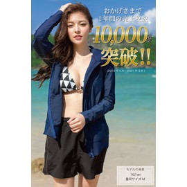 Women’s Rash Guard, Simple, Swimwear, Outerwear, Hooded, Long Sleeves, UPF 50 UV Protection - nvy