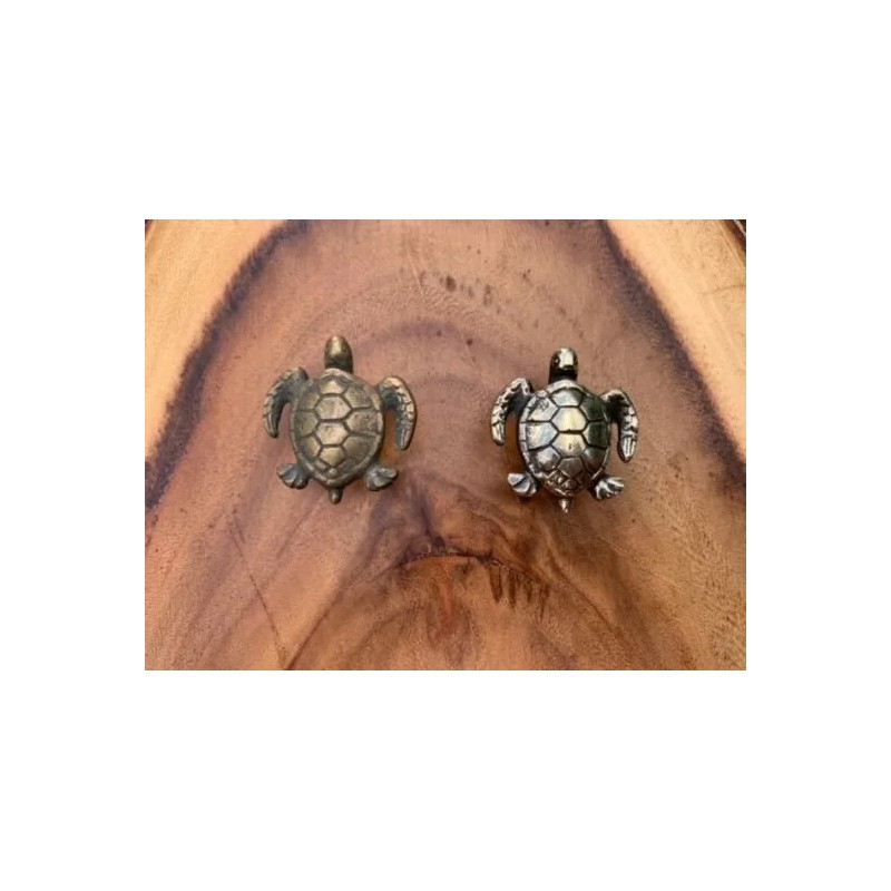 Unbranded SEA TURTLE, Honu, Solid Bronze Drawer Pull, Door Handle,
