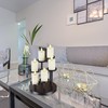 yucanucax 6 Pack Votive Candle with Holder, Remote Control Ivory