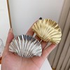 2 Pcs Seashell Hair Claws for Women Girls (Rose gold)