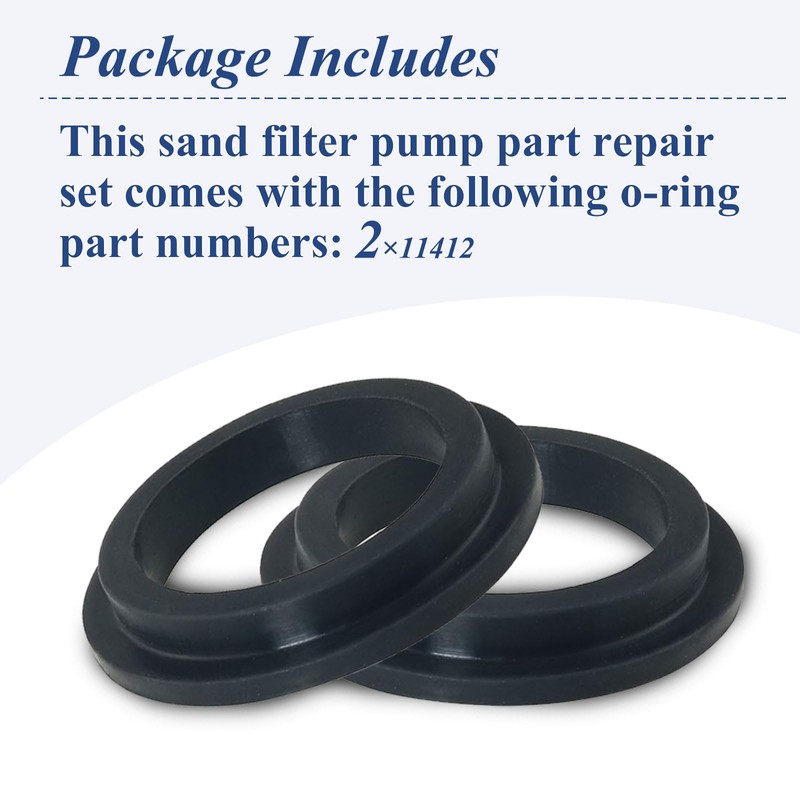 2 Pcs 11412 Pool L-Shape O-Ring Gasket, Air Release Valve